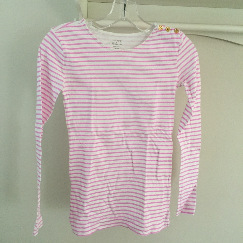 RARE JCREW STRIPED PAINTER TEE XXS